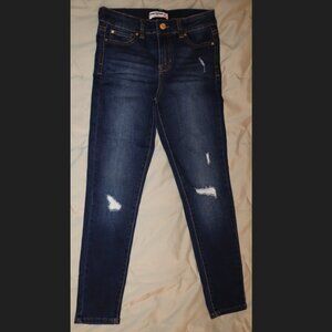 Celebrity Pink Girls Ripped Dark blue Jeans Size 8-10 Like NEW
